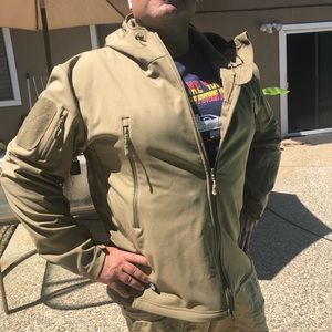 Men’s Military Softshell Tactical Jacket Hooded